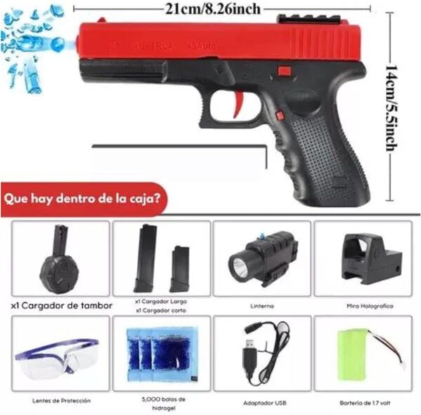 GLOCK 17 PISTOLA DE HIDROGEL - Imagen 4