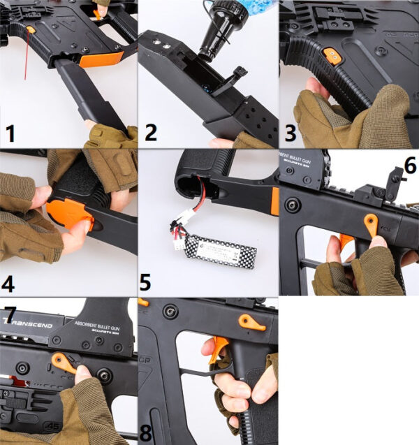 KRISS VECTOR V2 SUBFUSIL COMPACTO DE HIDROGEL - Imagen 2