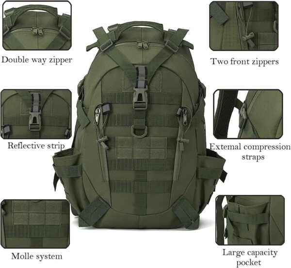 MOCHILA TÁCTICA MILITAR IMPERMEABLE DE 40L - Imagen 4