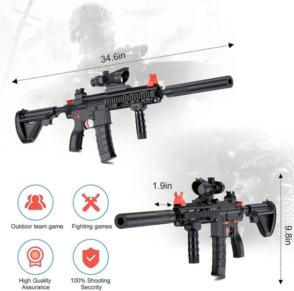 M416 RIFLE DE HIDROGEL PREMIUM BLACK - Imagen 3