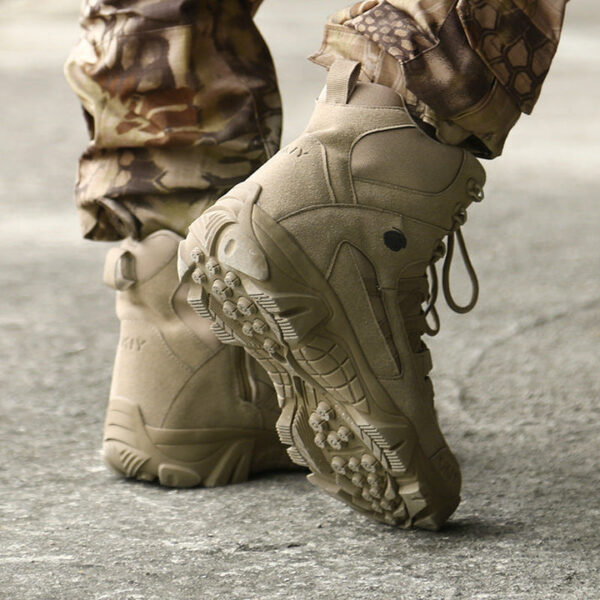 BOTAS TÁCTICAS MILITARES DE EXTERIOR DE CAÑA ALTA - Imagen 5